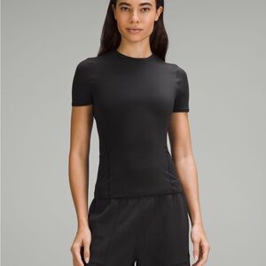 Lululemon Wundermost Ultra-soft Nulu Hip-length Crewneck Shirt